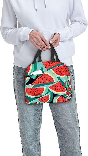 Miniatura 8 de Lonchera térmica para mujeres y hombres, con estampado de sandía en rodajas, reutilizable, a prueba de fugas, para el trabajo, oficina, picnic o