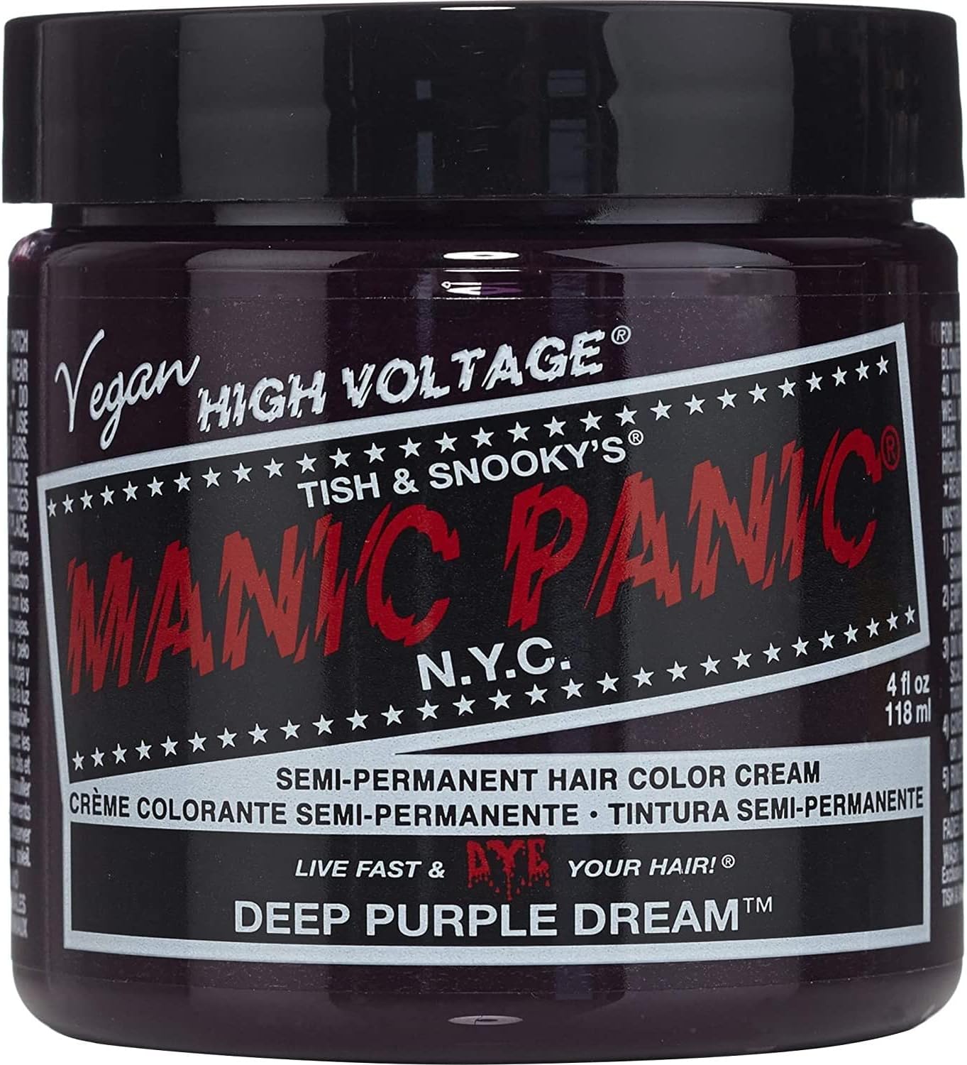 Manic Panic Classic Semi-Permanent Hair Dye 118ml (Deep Purple Dream) by Manic Panic