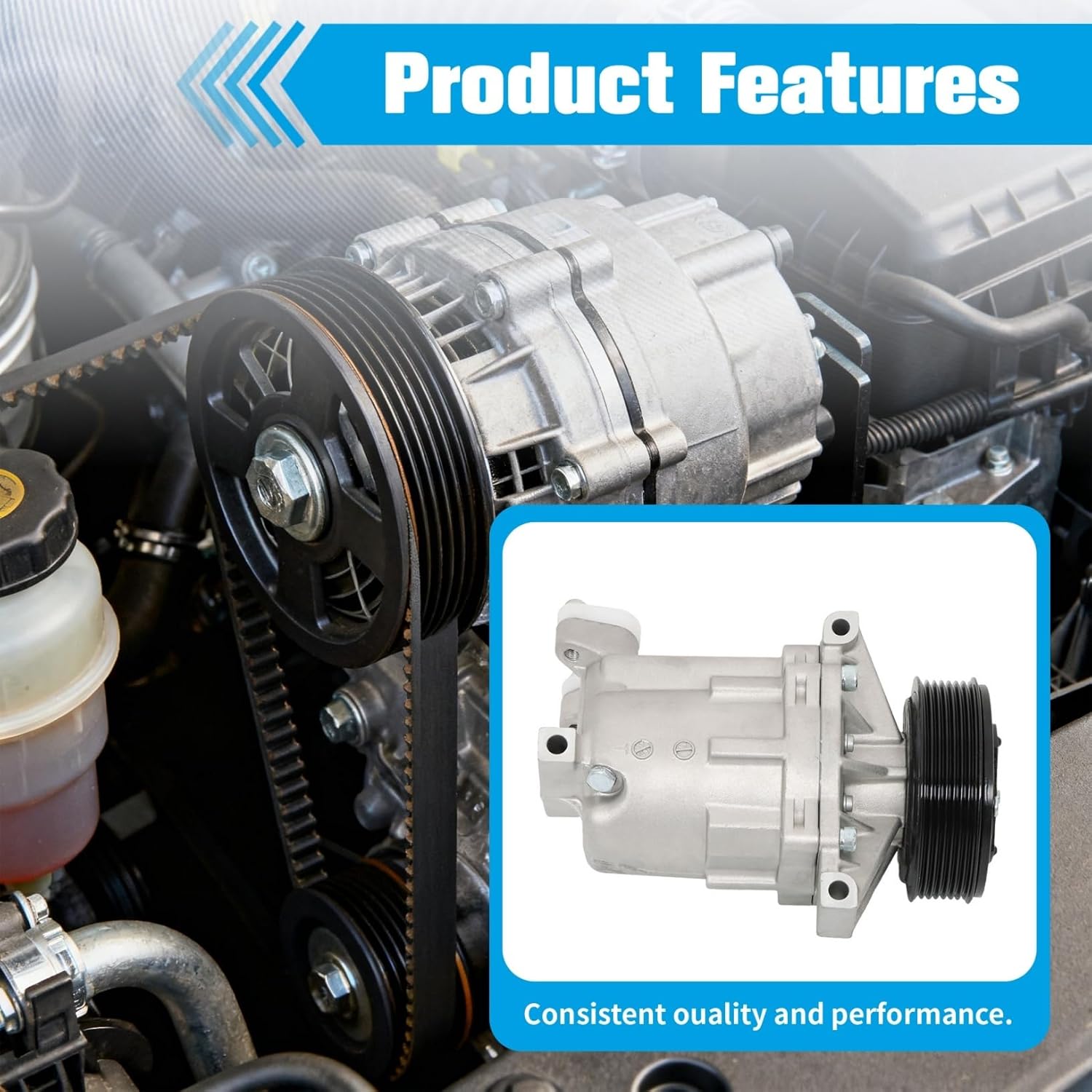 A/C Compressor Replacement for Versa 2007-2012 Replacement for Tiida 2007-2015 92600CJ60A CO 11155C