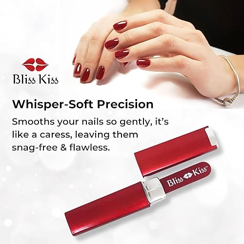 Miniatura 6 de Lima de uñas con punta de cristal de Bliss Kiss S Rojo