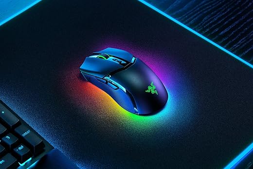 Razer Cobra Pro Compact Wireless Gaming Mouse with Underglow Lighting I High Speed Wireless, Bluetooth, 8 Buttons, 3rd Gen 30K Optical Sensor…