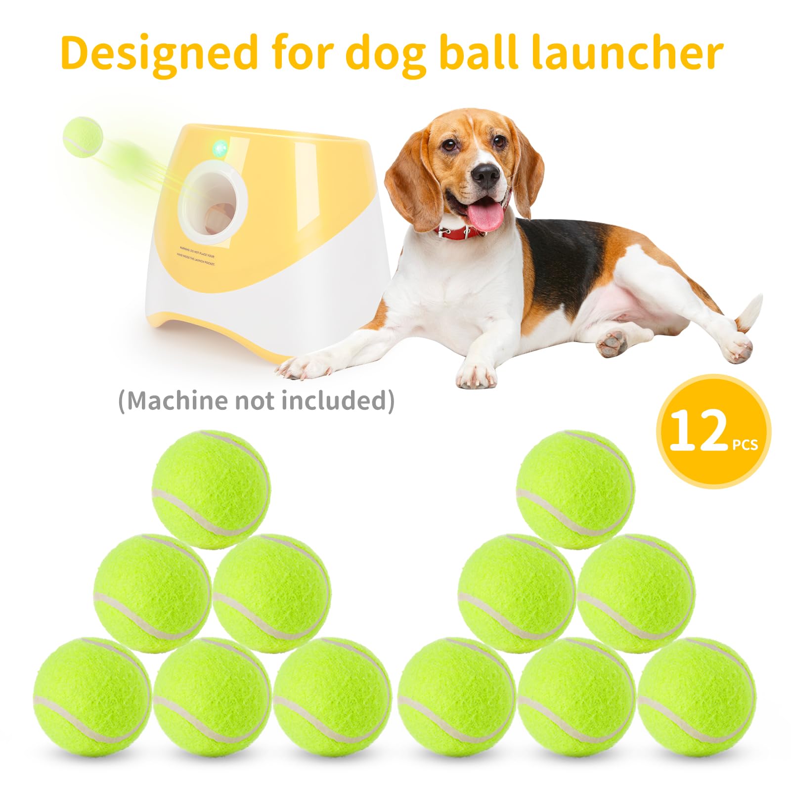 8 Stück Hunde-Bälle 5,1 Cm – Für Automatische Ballwerfer & Apportieren | Für Kleine & Mittelgroße Hunde | Sicher & Langlebig