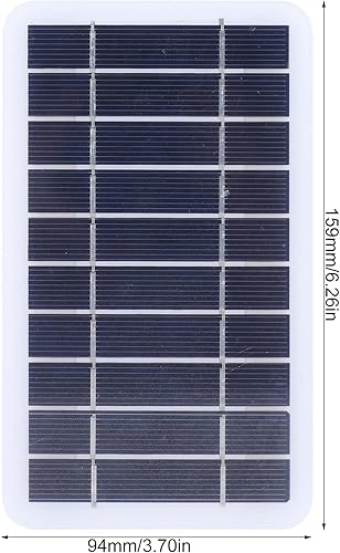 Miniatura 2 de Panel solar 2W cargador al aire libre 5V teléfono móvil fuente de alimentación para energía solar Junta de carga solar Banco de energía Cargadores