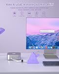 USB-C Hub JoyReken,USBC to USB Hub with 4 USB 3.0,USB-C Splitter for Type C MacBook Pro/Air, Mac Pro,iMac,Mac mini,Surface,XPS,Mouse,Keyboard,Flash Drive, U-Disk(Light Purple)