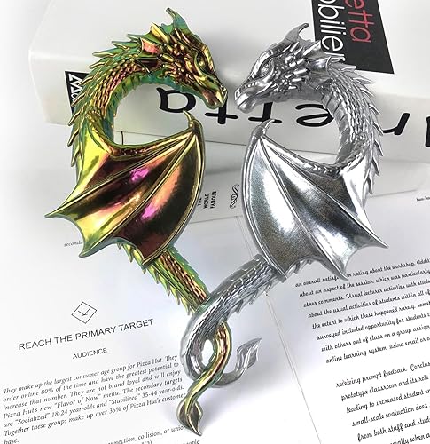 Miniatura 10 de Molde de silicona de fundición de resina epoxi de pterosaurio de pareja amorosa, dinosaurio para colgar en la pared, 7.5 x 6.5 x 0.6 in