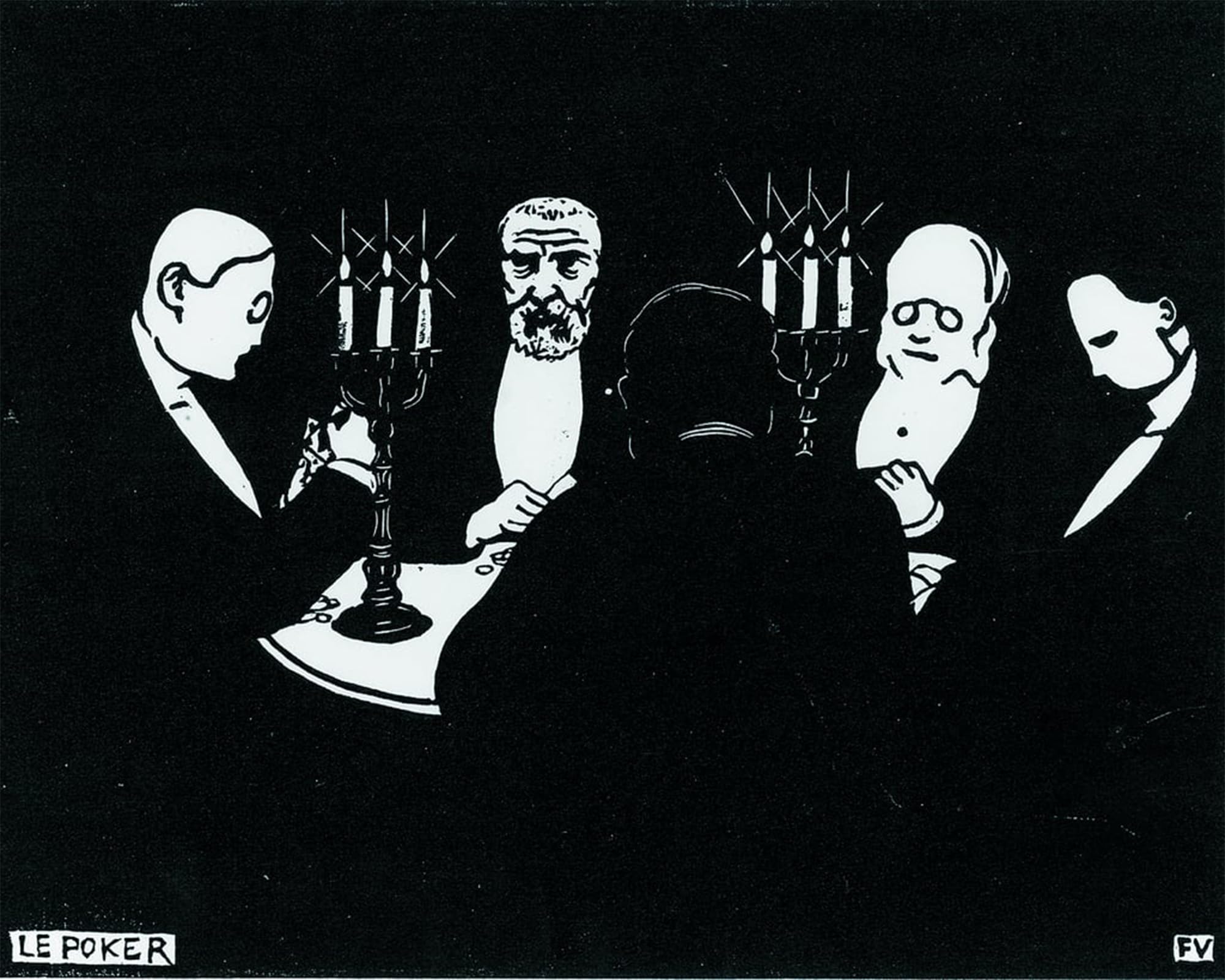 ARTXLXXBN Famous Prints Artwork Pictures Poster Painting Art Poker by Felix Edouard Vallotton Artwork Landscape Pictures for Home Decor 60x90cm