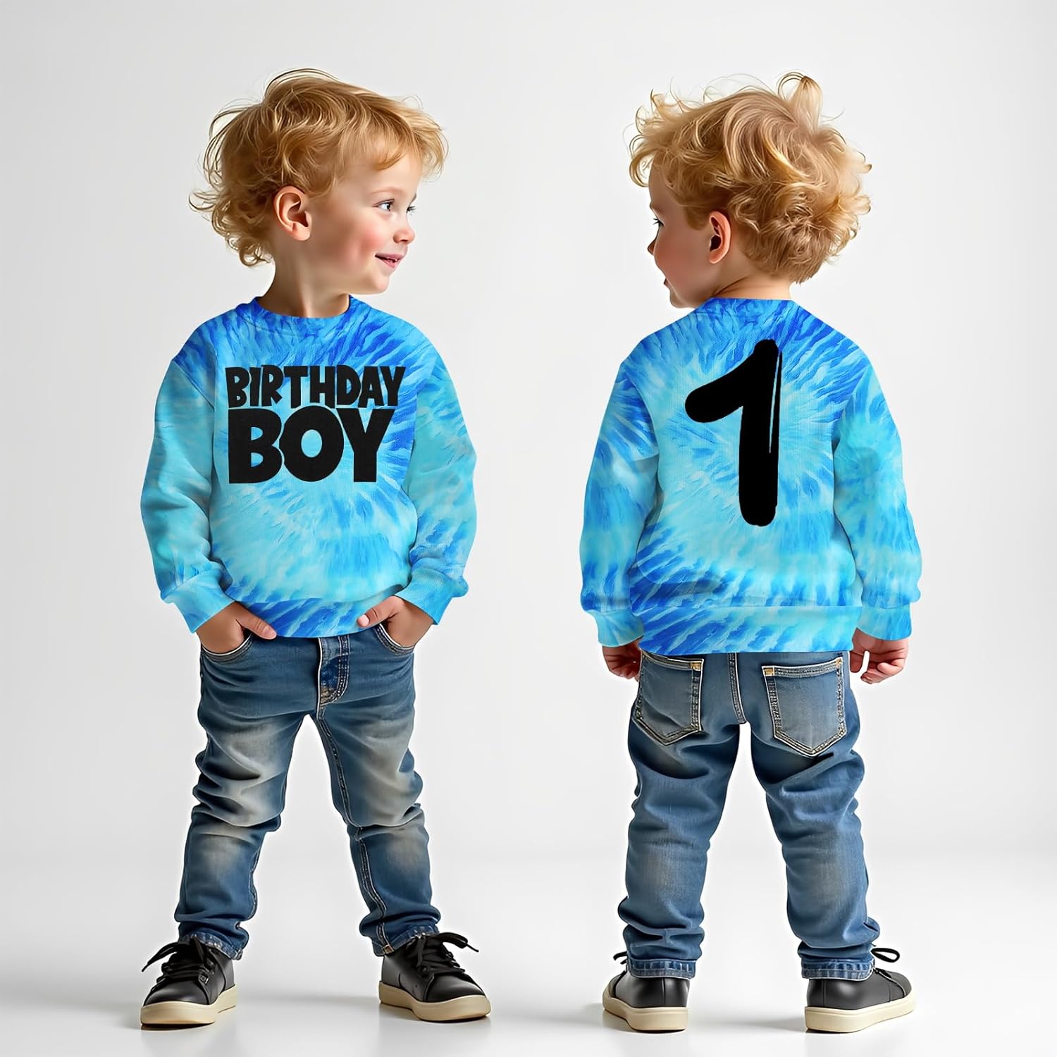 Birthday Boy Sweatshirt 1-8 Years Old Boys Birthday Outfit Tops Kids Toddler Baby Boy Bday Party Long Sleeve Shirts - Image 2