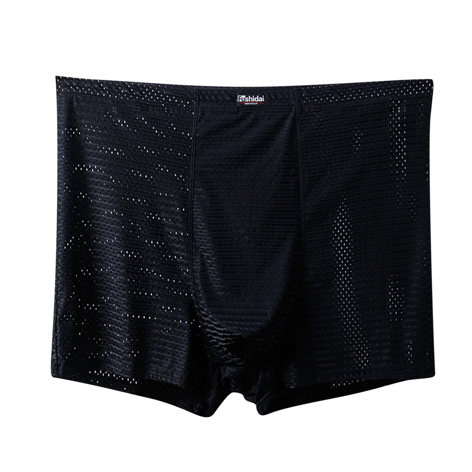 Mens Stretch Boxers Breathable Plus Size Lounge Ice Silk Shorts Hollow Mid Rise Panties Comfortable Fit Boxer 2025
