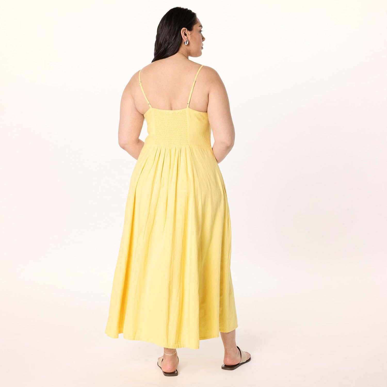 The Drop Womens Luna Scoop Neck Linen Maxi Dress - Image 6