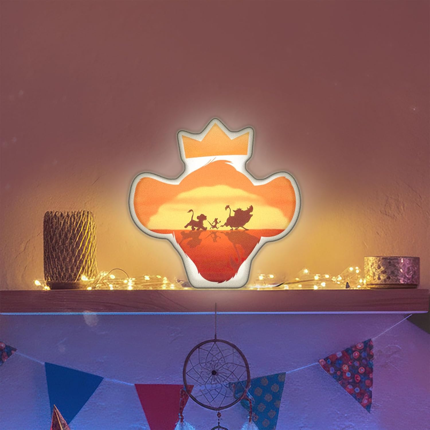 Allenjoy Savanna Adventure Night Light Desk Lamp - Wall Mountable LED Lightbox Sign, Home Office Room Decor, Gifts for Kids Teens Men Women Fans image 4