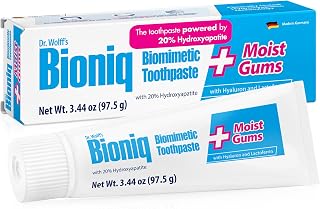 Bioniq Plus+ Gum Formula - 20% Hydroxyapatite Toothpaste, bioHAP and Fluoride Free Toothpaste for Daily Use, Clinically Tested - Our Expert for Enamel and Gum Care - 1 x 3.44 Oz
