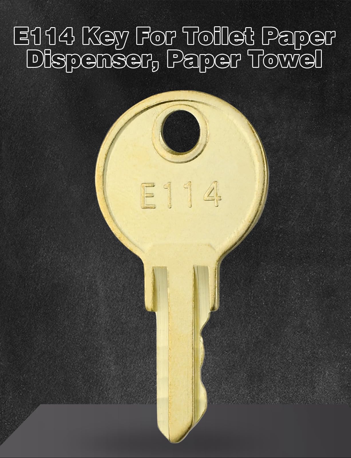 Dispensador de papel higiénico, 10 unidades E114 llave de papel toalla de repuesto