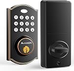 ELAMOR M19 Keyless Entry Door Lock - Smart Lock with Keypad, Auto-Locking Electronic Deadbolt, 50 User Codes, Waterproof Security, Easy Installation for Front Door, Ideal for Home Apartment Use