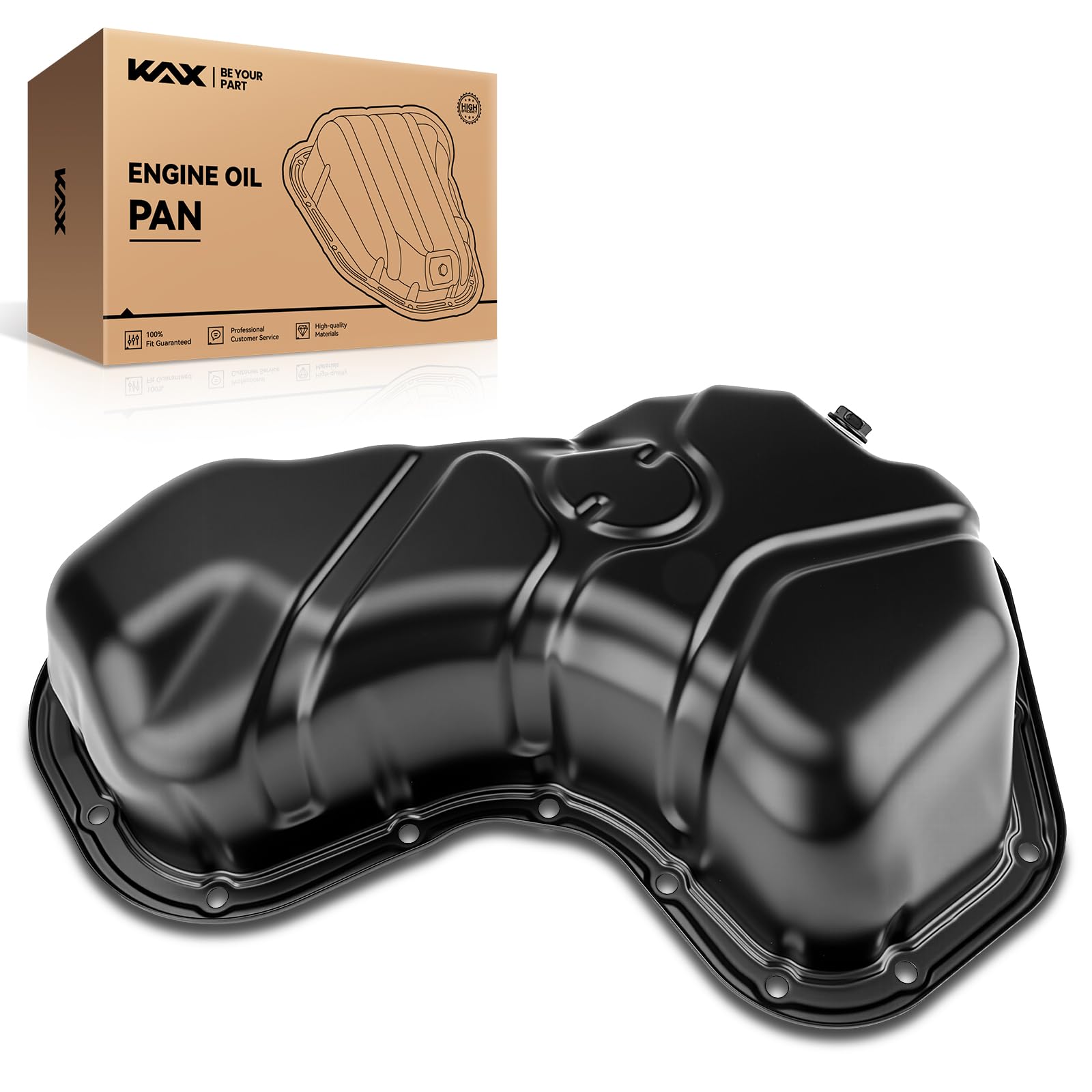 KAX 264-342 Engine Oil Pan, Replacement for Toyota Camry 2007-2017, RAV4 2006-2012, Highlander 2008-2016, Sienna, Avalon, Venza, RX350, RX450h, ES350 3.5L, Gasket not included