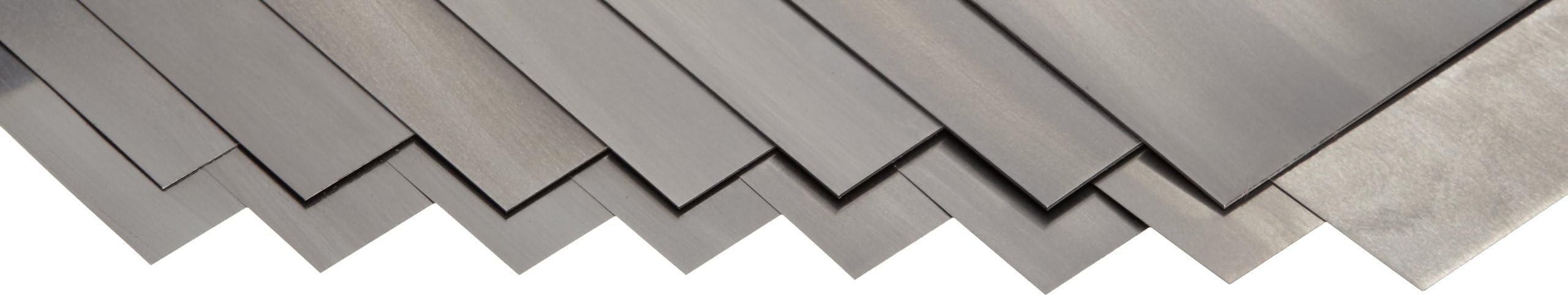 PRECISION BRAND Steel Flat Shim Assortments - Model: 16AF-15 Thickness: .001".0015".002".003".004".005".006".007".008".010".012".015".020".025".031" Length: 12" Width: 6" Package Qty: 15