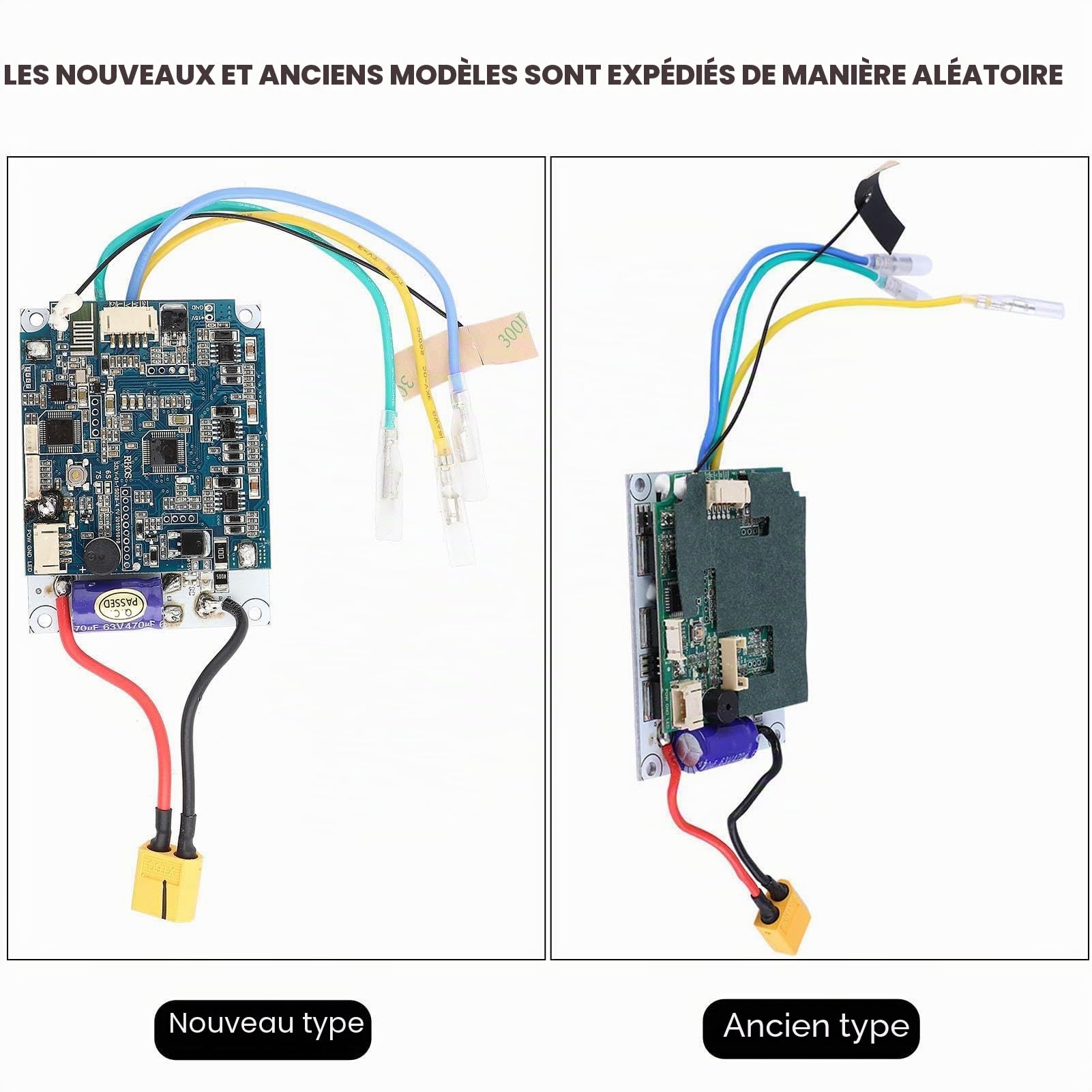 MAGT Kit ESC de Contrôleur de Skateboard Électrique, 36V 430 W ESC à Entraînement Unique Longboard Électrique Carte Mère de Contrôle Remplacement avec Télécommande