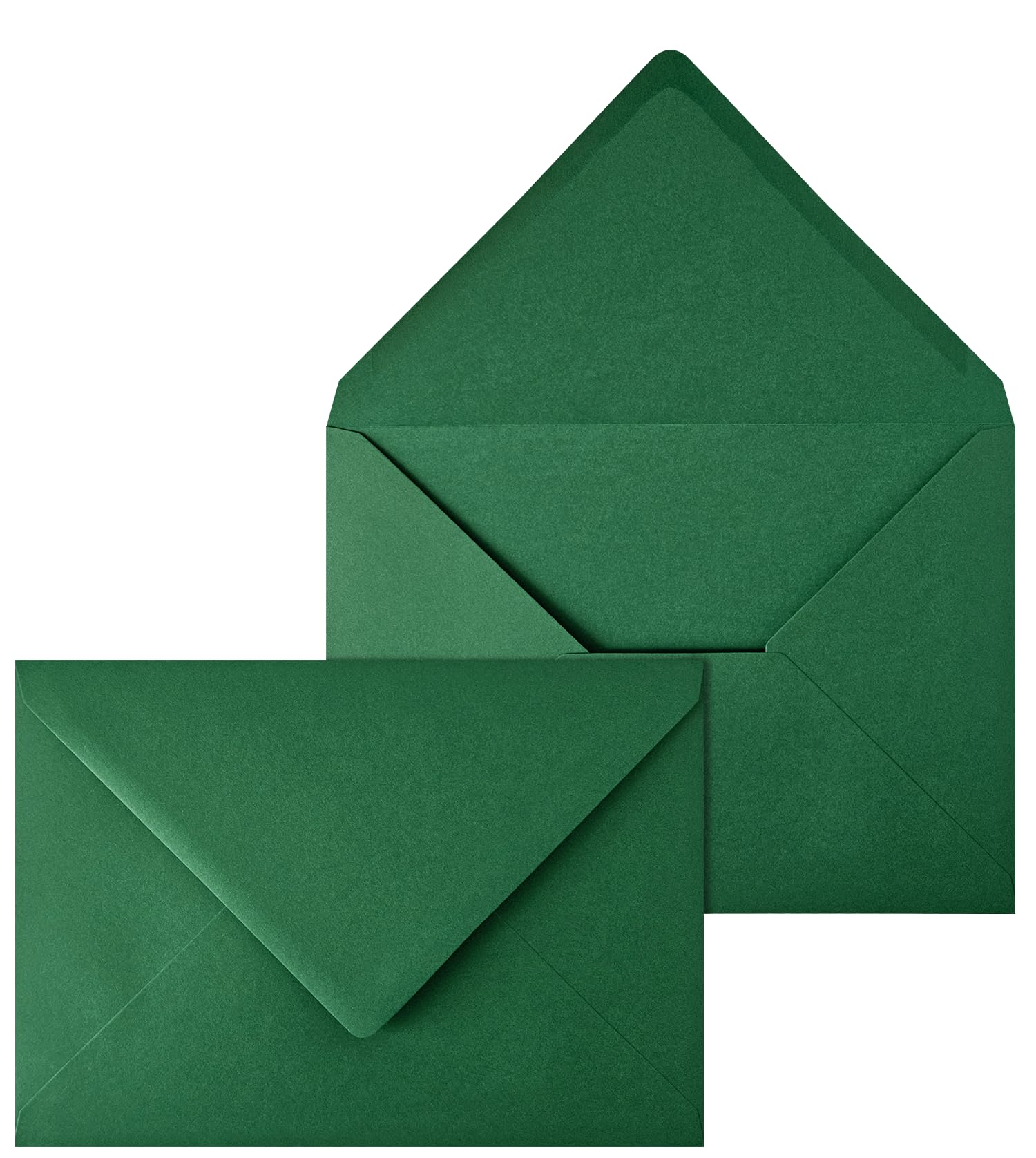 Netuno 50 Large Dark Green envelopes C5 162 x 229 mm 6.4 x 9 in 115gsm Coloured Invitation Envelope Elegant envelopes for A5 Letters Wedding Invitations Greeting Cards documents Postcards