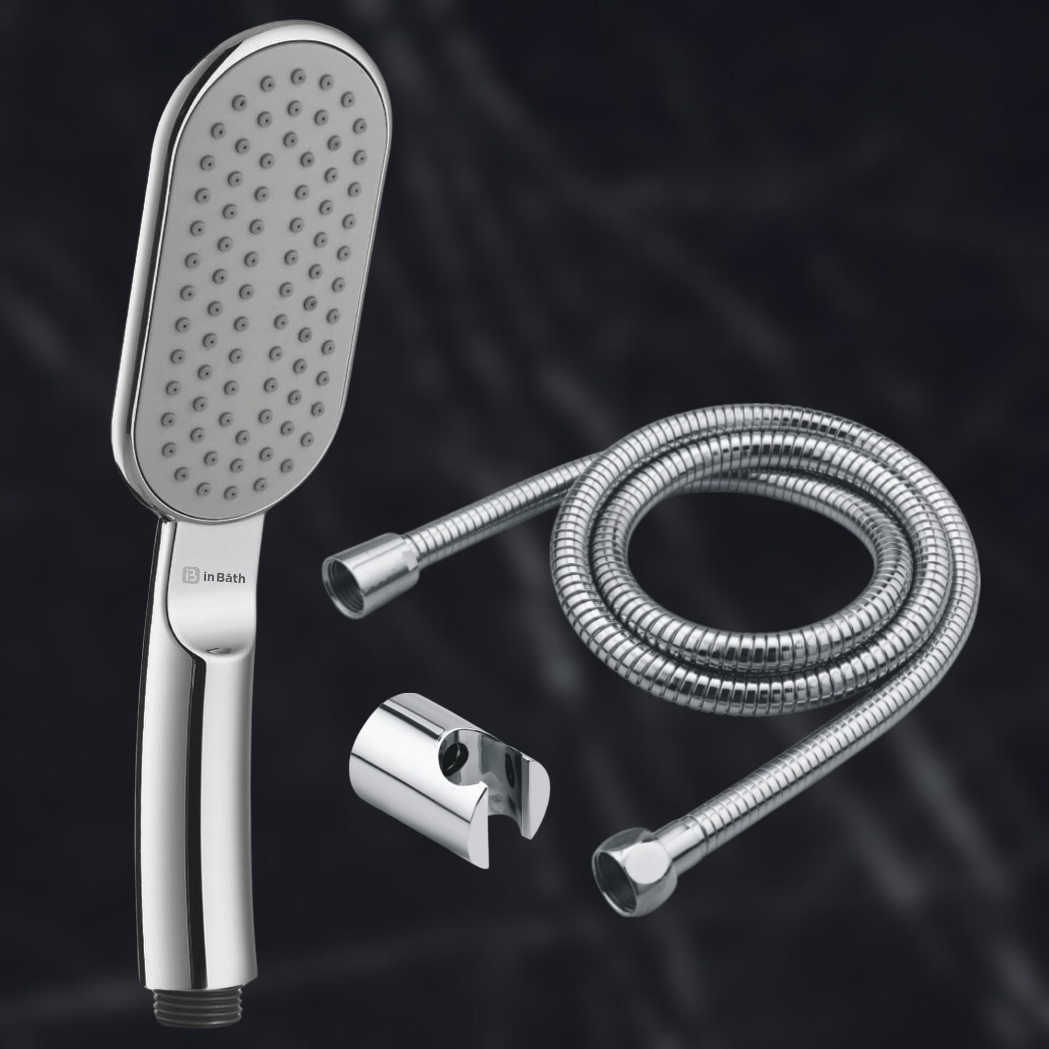 InBath Hand Shower for Bathroom|Bathroom Handheld Shower with 1.5 mtr Stainless Steel Flexible Hose Pipe and Wall Hook (ABS)| Hand Shower Full Set|Chrome Finish|Single Flow|TSH-6025 (B0BTS8ZB1N) Amazon Price History, Amazon Price Tracker