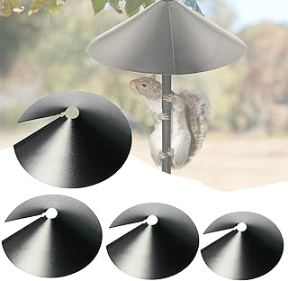 2Pcs Wrap Around Squirrel Baffle,12 Inch / 14 Inch / 16 Inch / 18 Inch Squirrel Guard Baffle for Pole,Squirrel Baffle,Protects Hanging Bird Feeders,Anti-squirrel Cover (16 inches(2pcs))