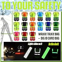 Vista 2 de YOWESHOP El chaleco reflectante de la seguridad de la alta visibilidad modifica el uniforme al aire libre del trabajo