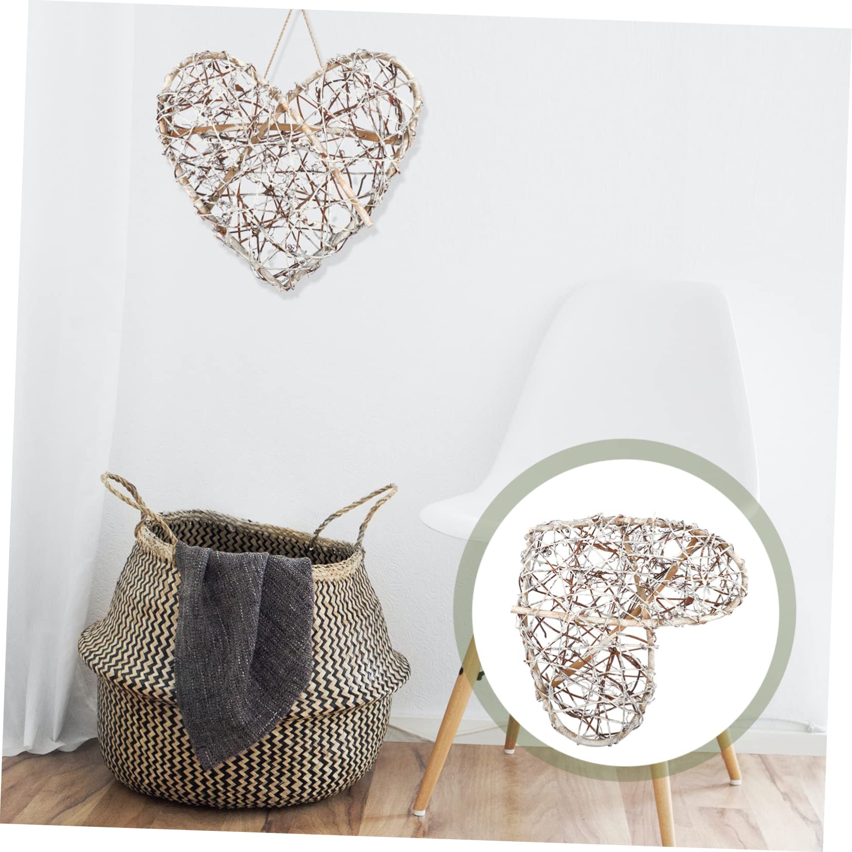 Alipis 3 STK Weihnachtlicher Weinkreis Kranzgirlande aus Rattan Quaste Gold Tür Hochzeitsdekoration Weihnachten basteln Kranz liefert Kranz zubehör selber Machen Rattan-Kreis Dark Grey