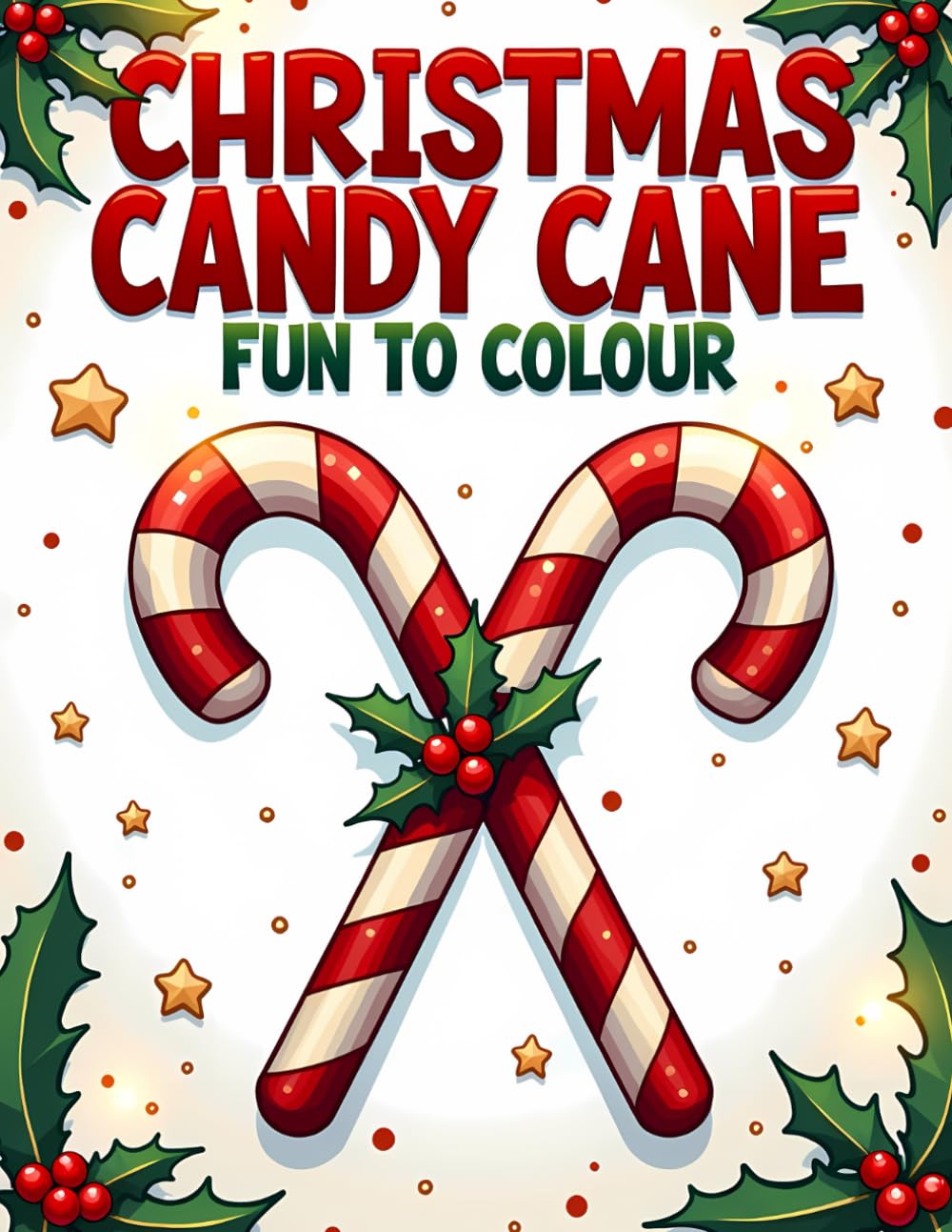 Christmas Candy Cane Fun to Color: A Festive Coloring Book with Cute Candy Canes and Holiday Cheer