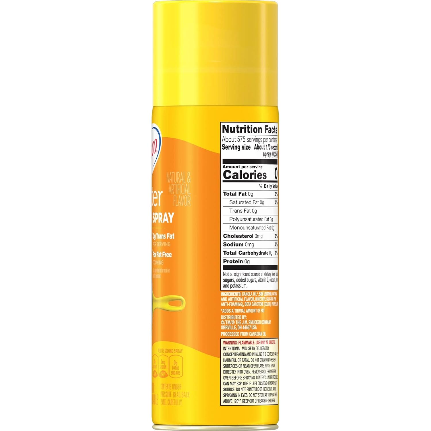 Crisco Butter Flavor No-Stick Cooking Spray, 6 Ounce (Pack of 12)