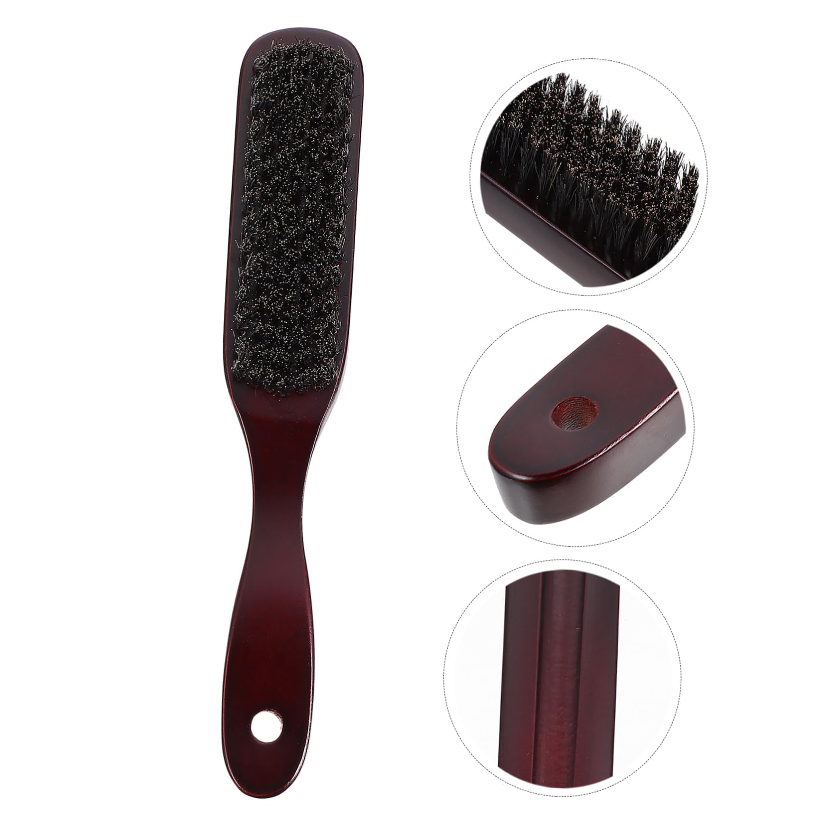 Healeved 3 Pezzi di Spazzola per Barba con Manico in Legno Strumento da per Una Rasatura Delicata in Salone Facile da Pulire Compatto per i Viaggi