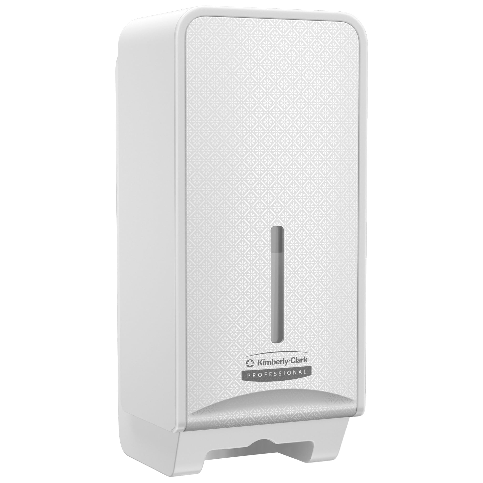 Kimberly-Clark Professional ICON Folded Toilet Paper Dispenser (53949), with White Mosaic Design Faceplate; 1 Dispenser and Faceplate per Case