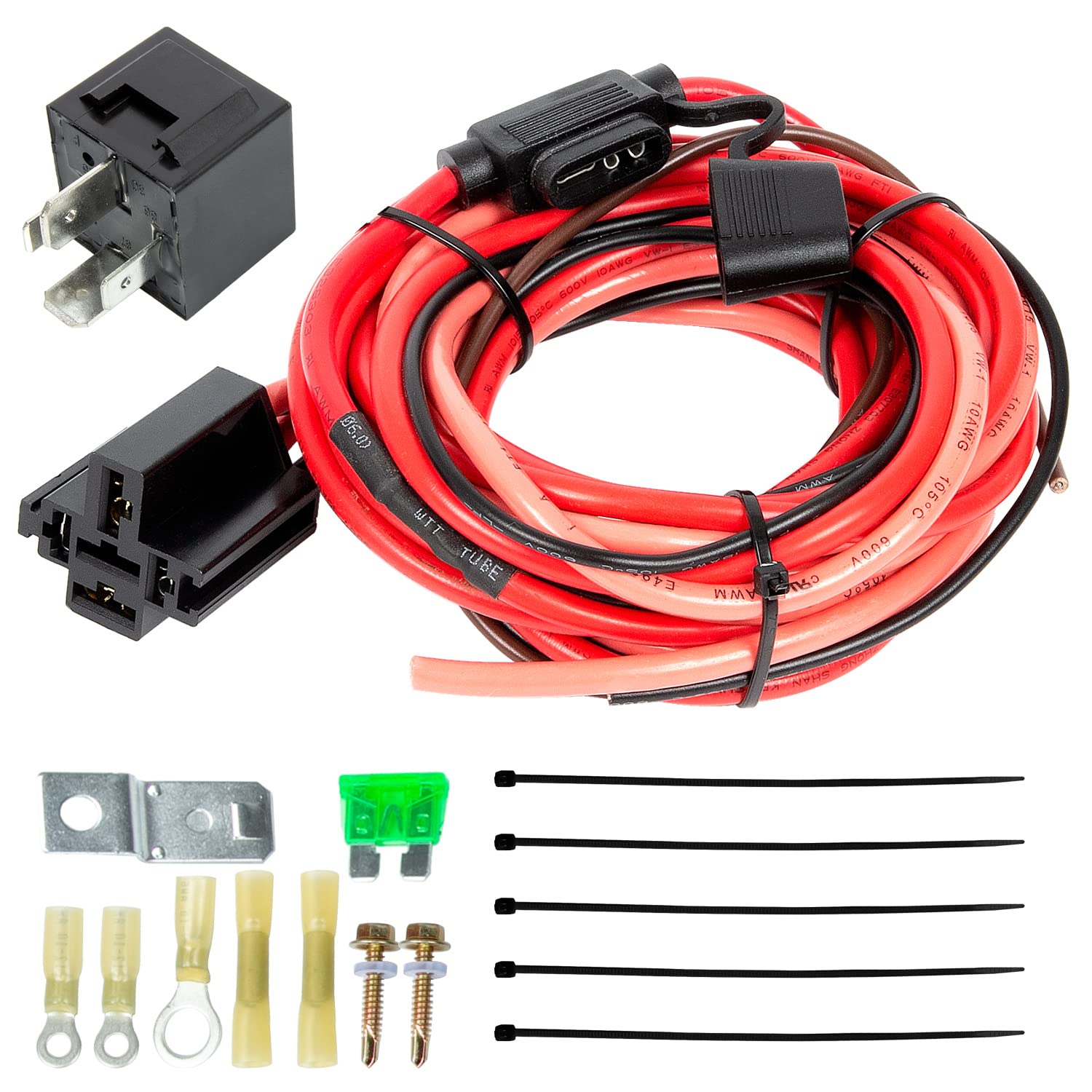 Wztepeng 30247 Fuel Pump Relay Kit 40 AMP Compatible with