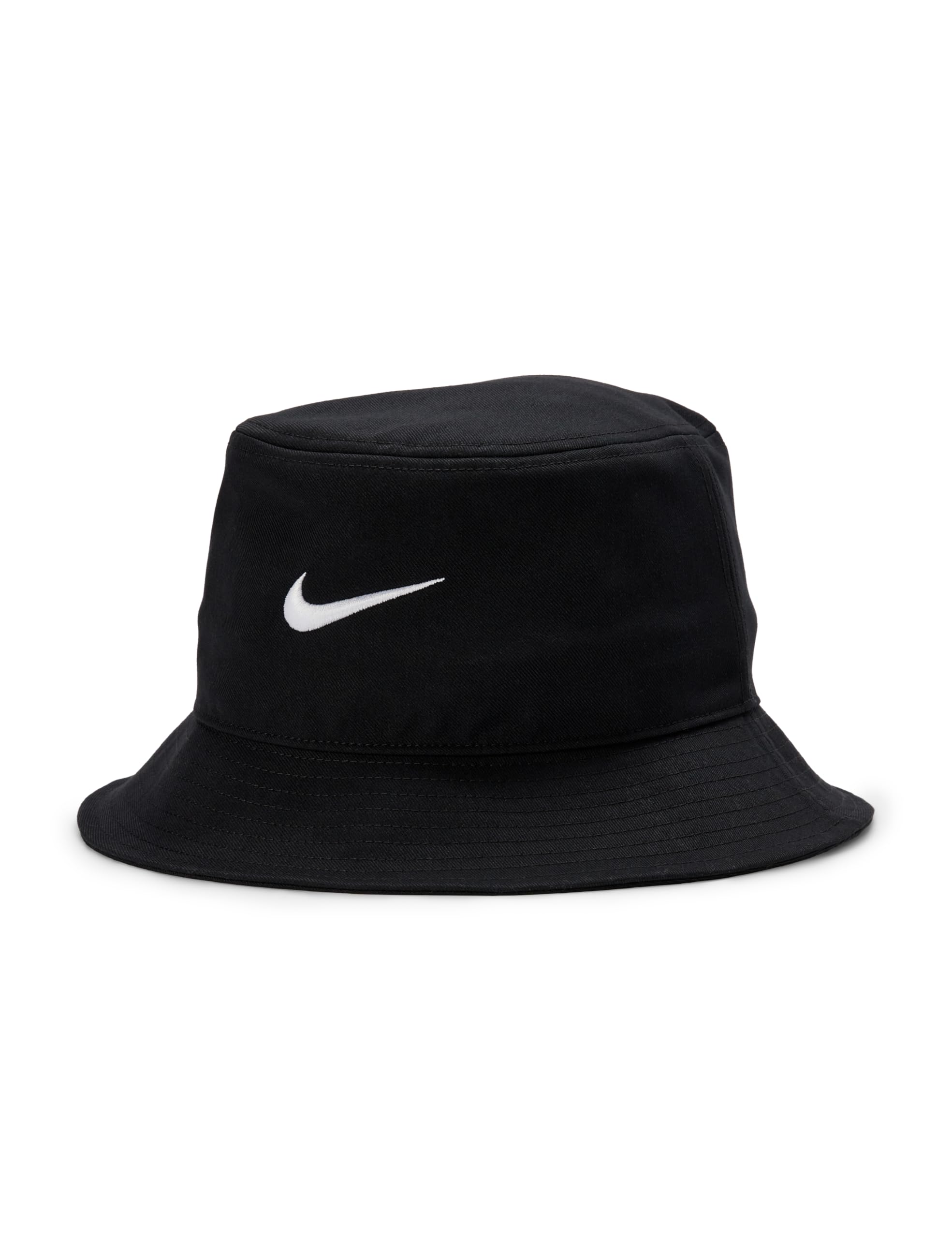 Nike Apex Swoosh Bucket Hat, White/Black, Large, L