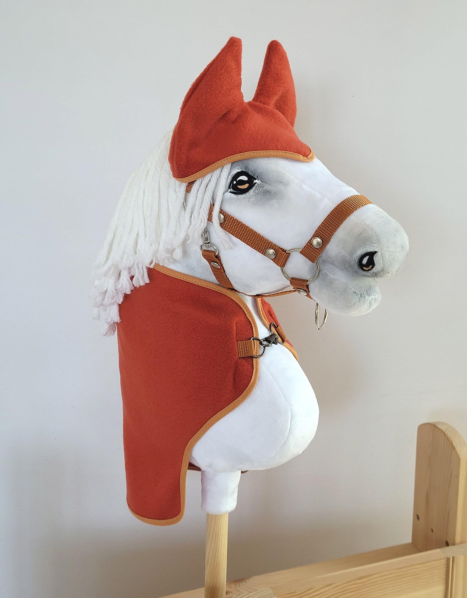 Set Pour Hobby Horse - Couverture + Cache-oreilles (non Inclus Le Cheval)