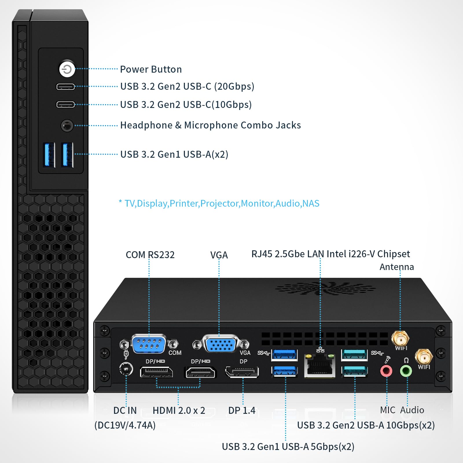 Amazon.com: Torre de computadora de escritorio para Intel 13ª