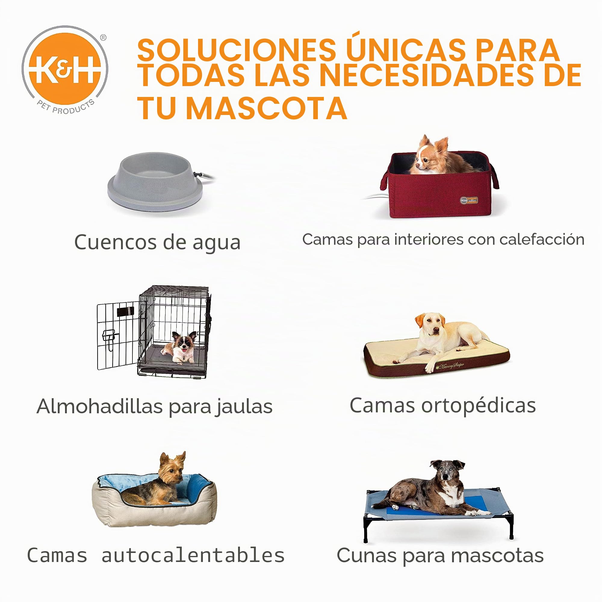 K&H Pet Products - Cama elevada refrescante para Perros con Malla Transpirable Lavable, Patas de Goma Antideslizantes, Cuna portátil para Interiores y Exteriores, Malla Gris/Negra XL