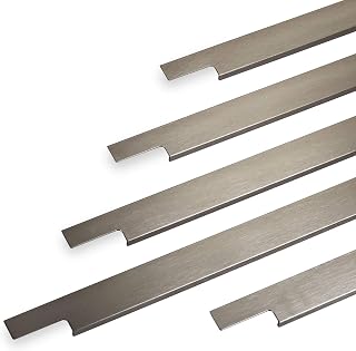 Furniture Handle Slim Length 1195mm Brushed Stainless Steel Grip Strip by SOTECH