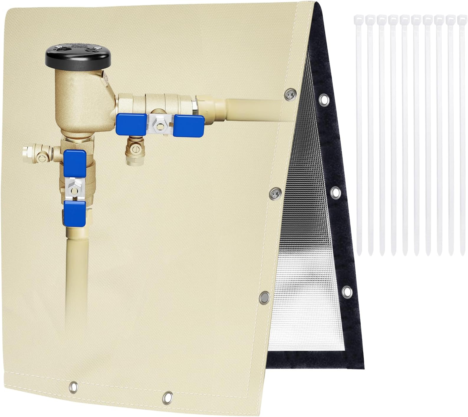 Insulated Backflow Preventer Cover - Heavy Duty Winter Protection For Sprinkler Systems