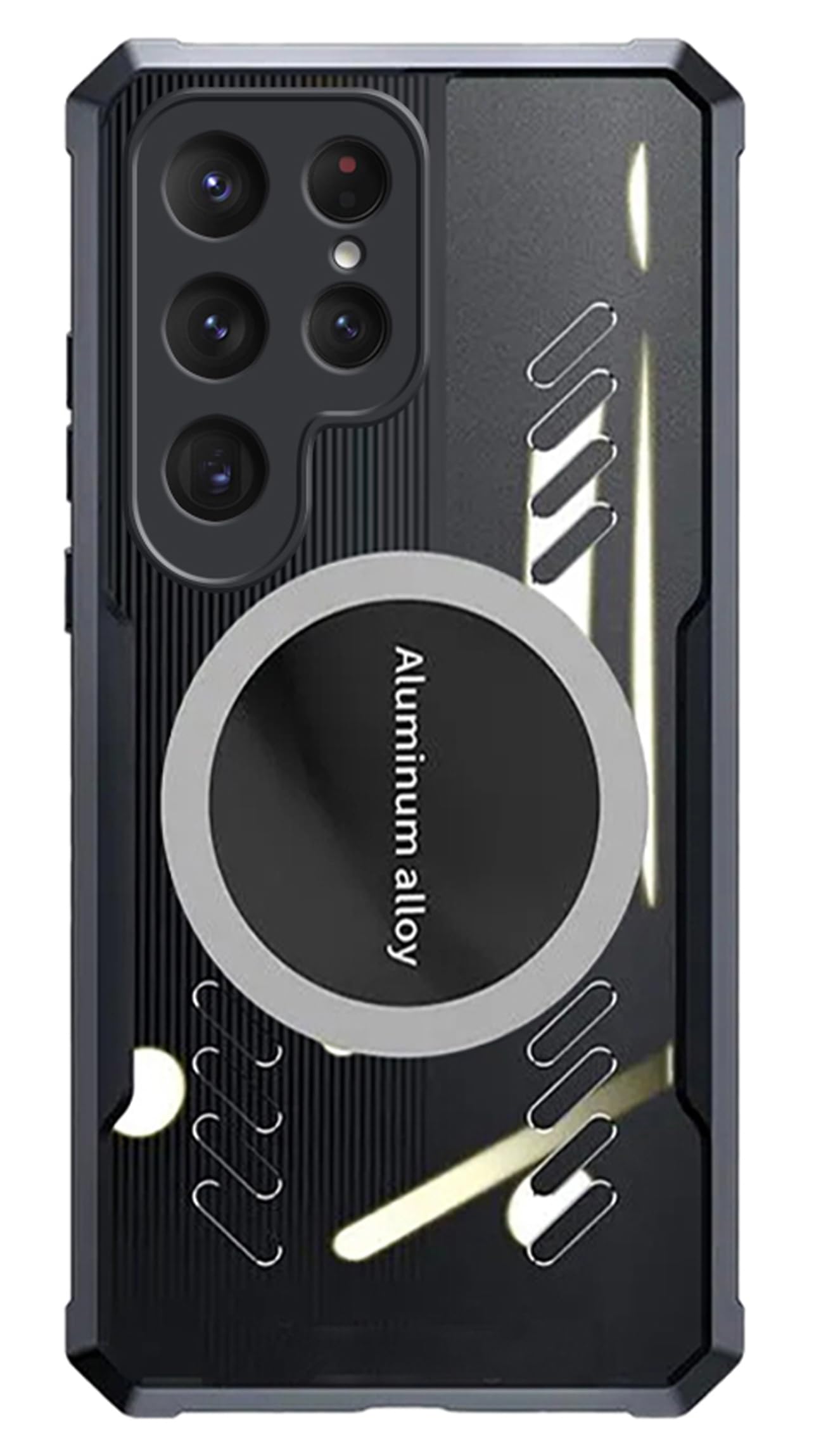 Kapa Magnetic Heat Dissipation Gaming Back Cover for Samsung Galaxy S24 Ultra | Slim Shockproof Bumper Case (Black) (B0CV5CRTQQ) Amazon Price History, Amazon Price Tracker