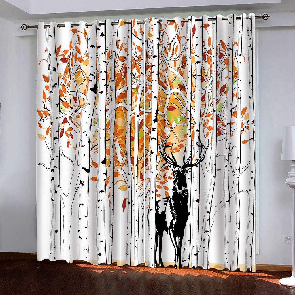 Rideaux occultants imprimés en 3d rideaux opaque salon moderne 140x270