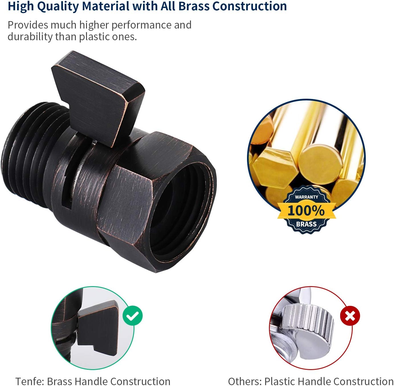 Water Flow Control Shut Off Vae, Brass Adjustable Water Prure