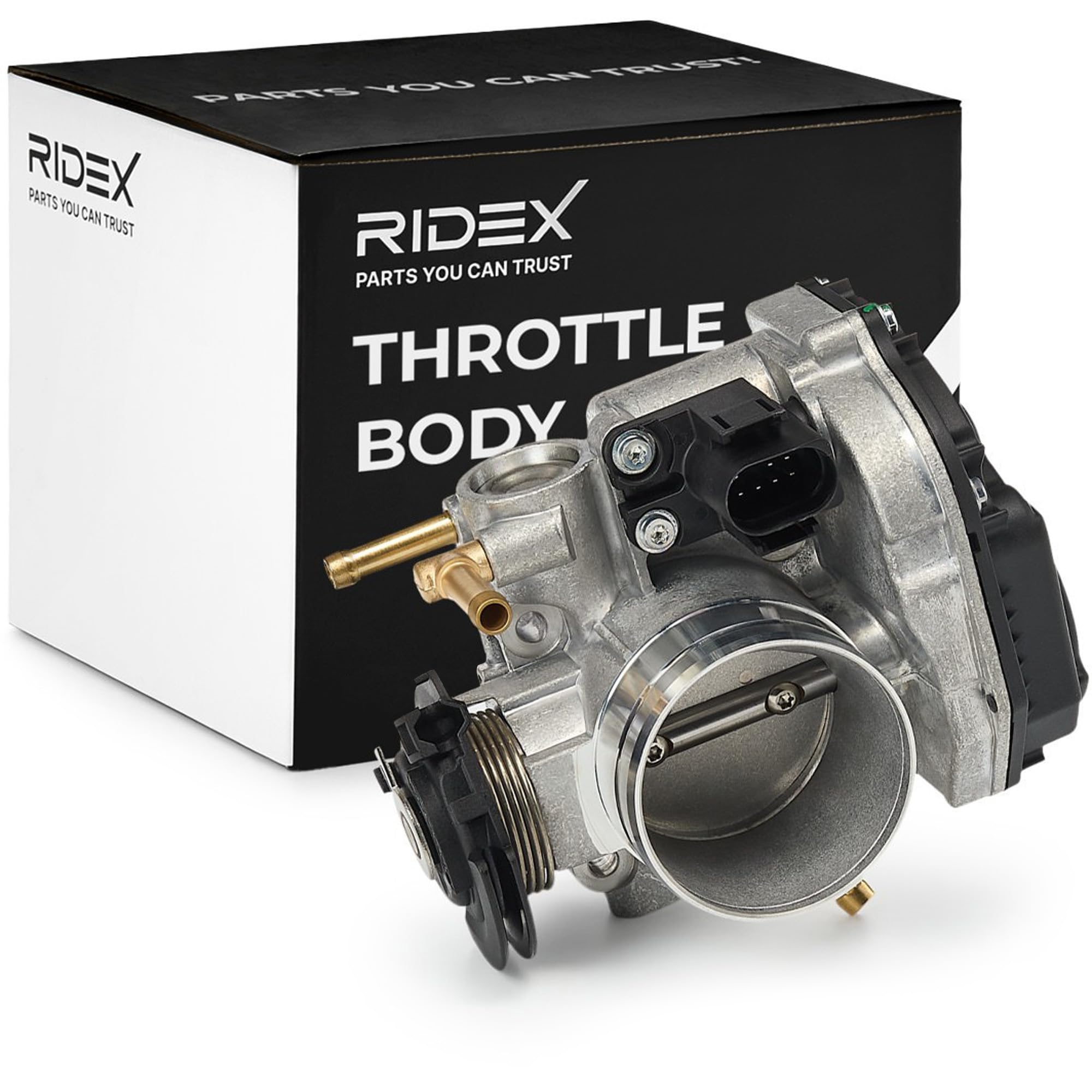 RIDEX Boîtier papillon électrique électronique mécanique 12V, Compatible avec VW Golf 4 3/5 portes 1J1 06A133064J 06A133064K 6A133064K