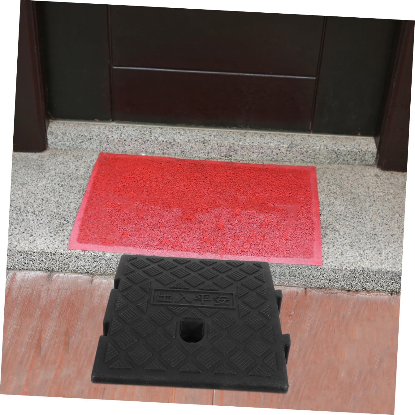OUNONA 2pièces Rampe de Trottoir pour Fauteuils Roulants Compatible Véhicules et Allées de Garage