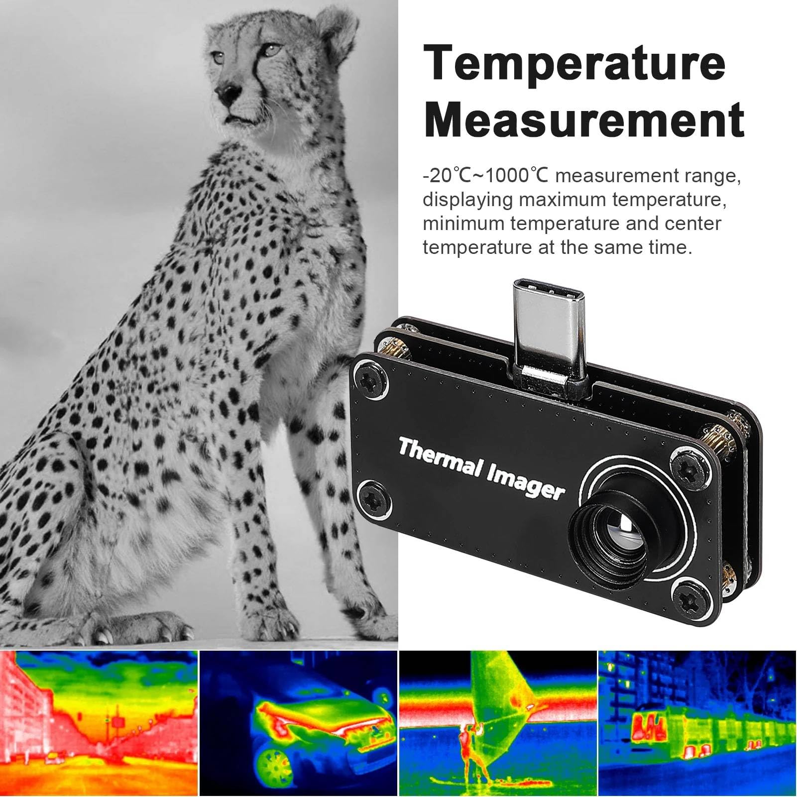 Imageur Thermique Infrarouge Type-C -20℃ à 1000℃, 32x32, Android