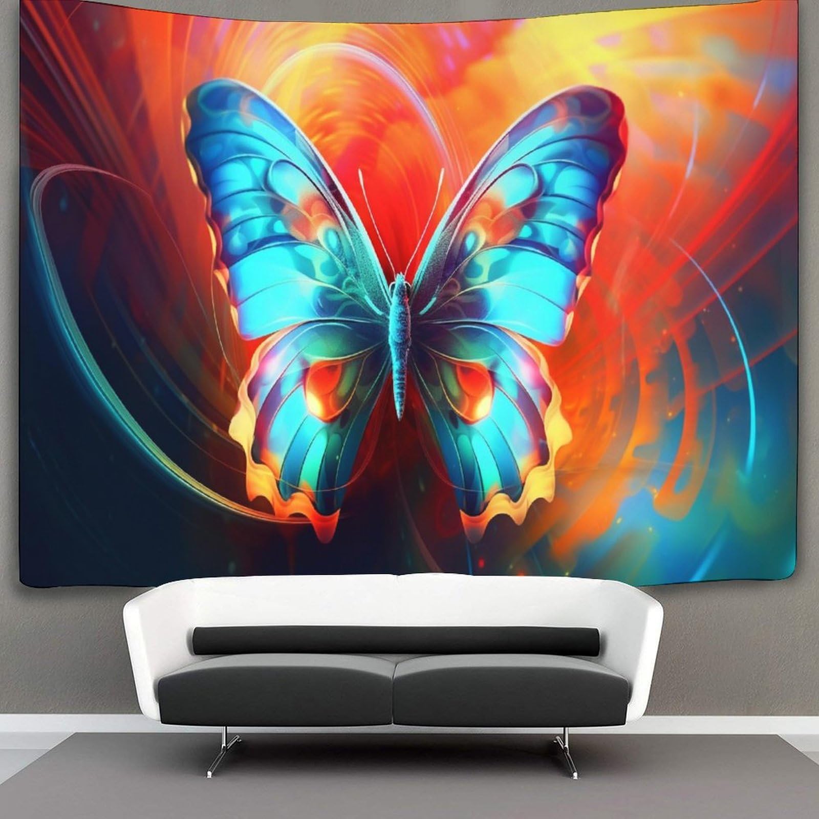 kaiyun Butterfly Tapestry, Wall Art Aesthetic Home Decoration for Living Room Dorm 70cmx100cm