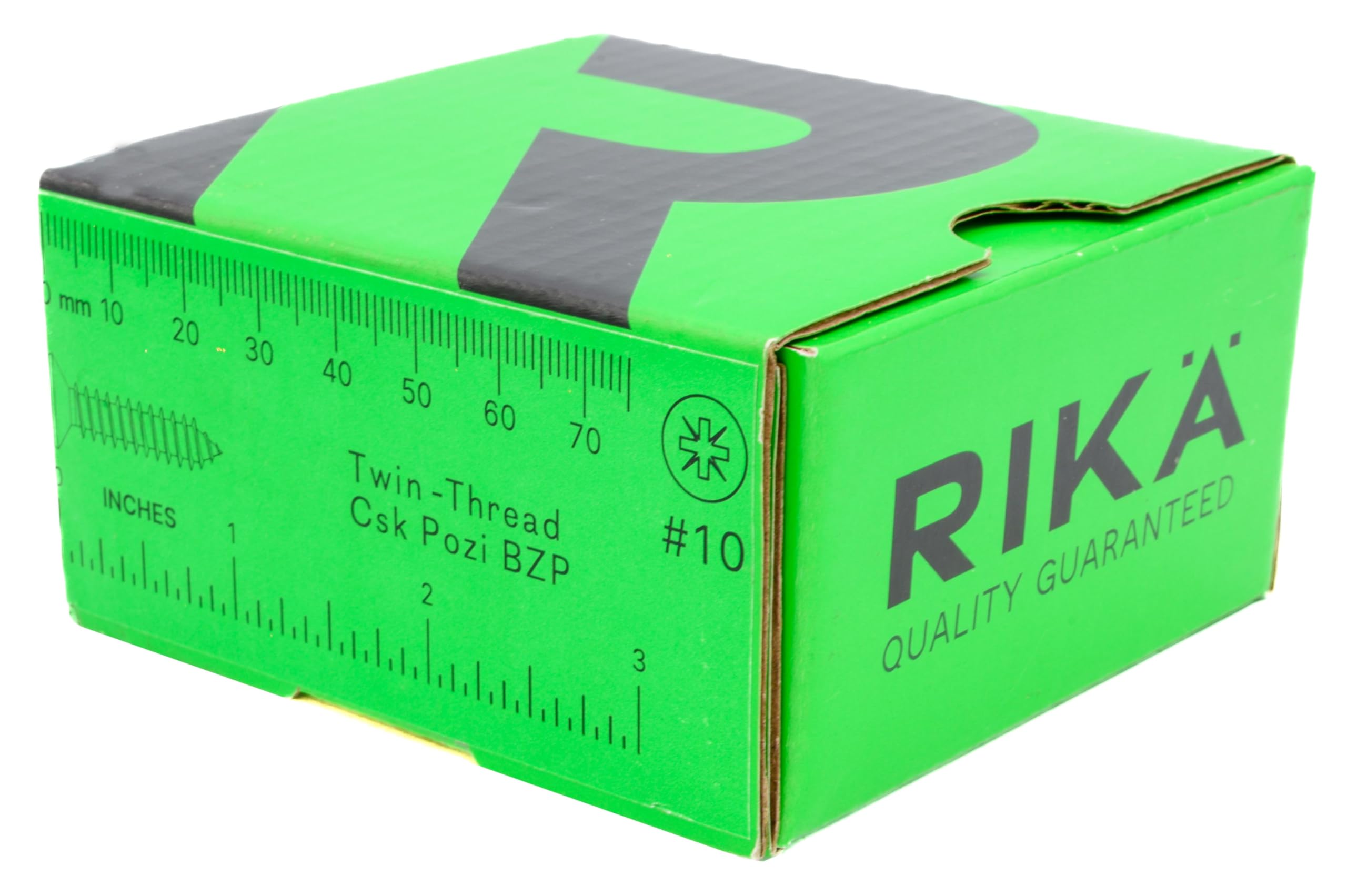 Rikä TWSR028 Woodscrew Twin-Thread CSK BZP 10 x 1in 200pk - Image 4