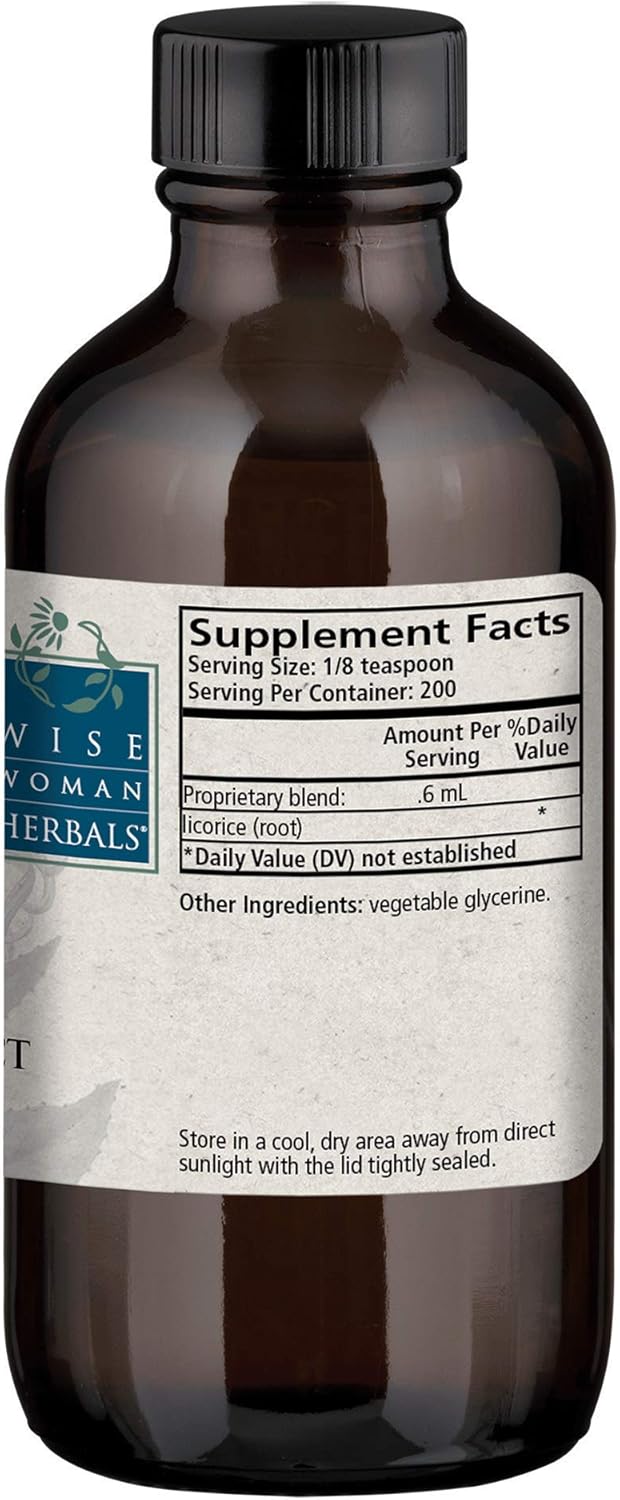 Wise Woman Herbals – Licorice Root Extract Liquid – 2 oz - Extra Strength 4:1 Extract - Alcohol-Free - Supports Healthy Digestion & Immune System Function. : Health & Household