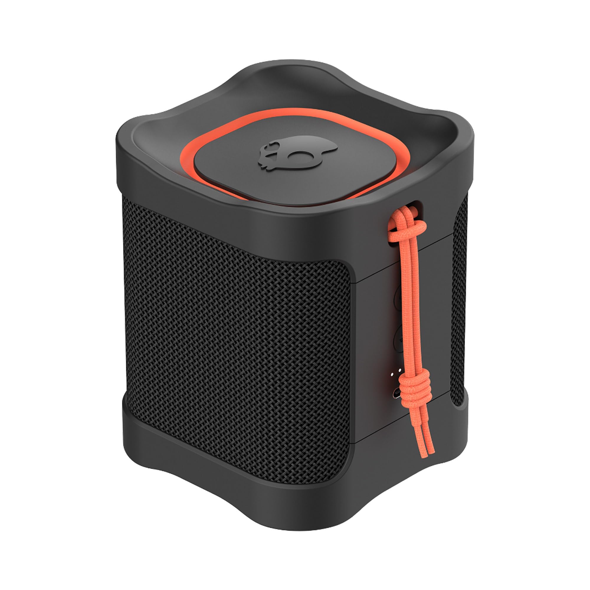 Skullcandy Terrain Mini Wireless Bluetooth Portable Speaker, IPX7 Waterproof, 14 Hour Battery, True Wireless Stereo with Built-In Carry Strap for Travel and Outdoor Use - Black