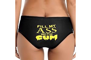 Women's Sexy Naughty Slutty Underwear Funny Letter Printing Panties Low Rise Briefs