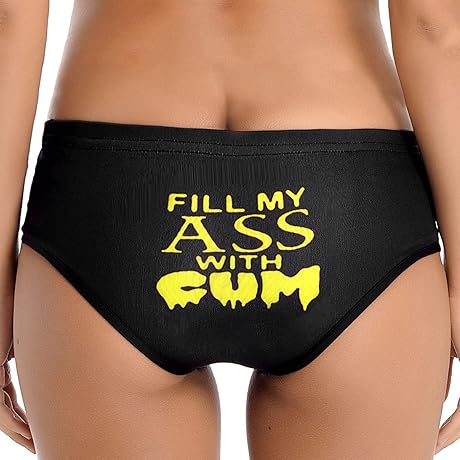Women's Sexy Naughty Slutty Underwear Funny Letter Printing Panties Low Rise Briefs