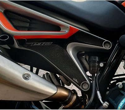 Resin Bike Motorcycle 3D Stickers Compatible with KTM Duke 790 2019 2020. Underseat Side Protection from Impact and Scratches. Pair of Resin Stickers - Made in Italy