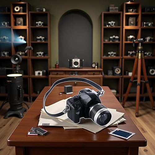 Mini accesorio de cámara a escala 1:4, modelo de cámara vintage, mini accesorios de decoración para cámara digital en miniatura, accesorios de